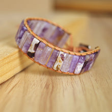 Carregar imagem no visualizador da galeria, Pulseira de pedra natural feita à mão com várias cores Chakra
