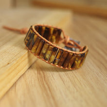 Carregar imagem no visualizador da galeria, Pulseira de pedra natural feita à mão com várias cores Chakra