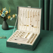 Carregar imagem no visualizador da galeria, Caixa Organizadora de Jóias Grande Armazenamento Com Fechadura