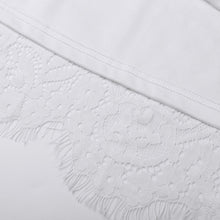 Carregar imagem no visualizador da galeria, Vestido de Festa Manga Curta Renda Branca