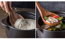 Carregar imagem no visualizador da galeria, 7 pçs/conjunto Teca Madeira Natural Utensílios de Mesa Colher Concha Turner Arroz Escorredor Sopa