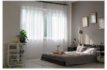 Carregar imagem no visualizador da galeria, Cortinas transparentes de tule branco