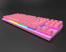 Carregar imagem no visualizador da galeria, Teclado mecânico 87 teclas com fio rgb luz de fundo