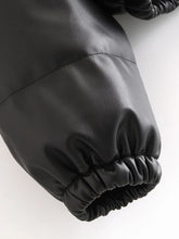 Carregar imagem no visualizador da galeria, Parkas curtas femininas, moda, jaqueta elegante, roupas com zíper