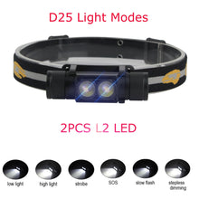 Carregar imagem no visualizador da galeria, Lanterna de Cabeça Recarregável