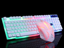 Carregar imagem no visualizador da galeria, Teclado e mouse para jogos com fio USB PC arco-íris colorido