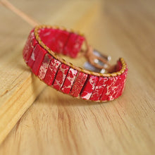 Carregar imagem no visualizador da galeria, Pulseira de pedra natural feita à mão com várias cores Chakra