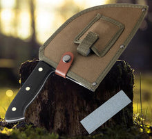 Carregar imagem no visualizador da galeria, Faca de chef de cozinha forjadas feitas à mão em aço folheado com alto teor de carbono