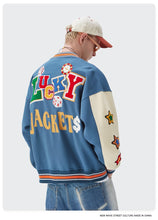 Carregar imagem no visualizador da galeria, Streetwear Jaqueta de Beisebol Vintage