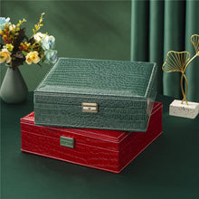 Carregar imagem no visualizador da galeria, Caixa Organizadora de Jóias Grande Armazenamento Com Fechadura