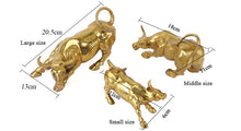 Carregar imagem no visualizador da galeria, Estatueta Golden Wall Street Bull