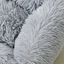 Carregar imagem no visualizador da galeria, Camas quadradas para cachorros longas de pelúcia de cores sólidas