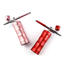 Carregar imagem no visualizador da galeria, Mini kit de compressor de ar de 0,3 mm aerógrafo para arte