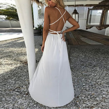 Carregar imagem no visualizador da galeria, Vestido elegante com retalho de renda