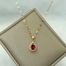 Carregar imagem no visualizador da galeria, Colar para mulheres Jóias com pingente de zircão Colar de aço inoxidável