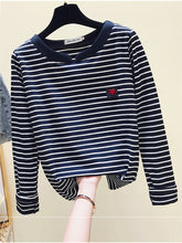 Carregar imagem no visualizador da galeria, Camiseta feminina casual manga comprida