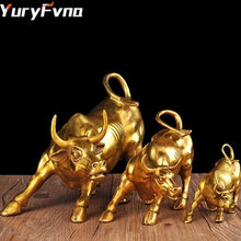 Carregar imagem no visualizador da galeria, Estatueta Golden Wall Street Bull