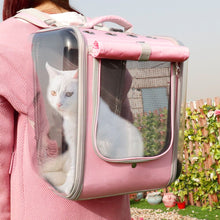 Carregar imagem no visualizador da galeria, Mochila transportadora para gatos de estimação respirável

