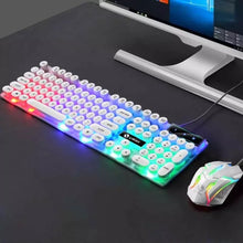 Carregar imagem no visualizador da galeria, Teclado e mouse para jogos com fio USB PC arco-íris colorido
