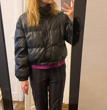 Carregar imagem no visualizador da galeria, Parkas curtas femininas, moda, jaqueta elegante, roupas com zíper
