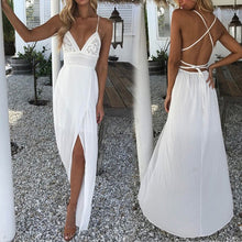 Carregar imagem no visualizador da galeria, Vestido elegante com retalho de renda
