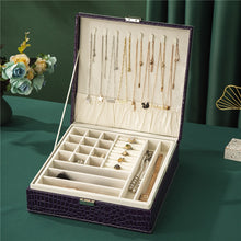 Carregar imagem no visualizador da galeria, Caixa Organizadora de Jóias Grande Armazenamento Com Fechadura
