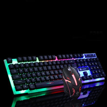 Carregar imagem no visualizador da galeria, Teclado e mouse para jogos com fio USB PC arco-íris colorido
