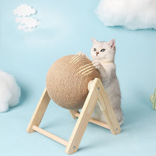 Carregar imagem no visualizador da galeria, Brinquedo para arranhar, bola para gato com corda de sisal
