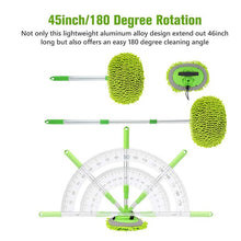 Carregar imagem no visualizador da galeria, Escova de limpeza de carro 2 em 1 telescópica cabo longo esfregão de limpeza

