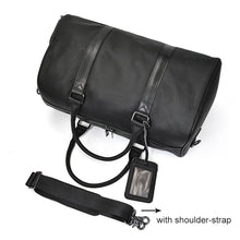Carregar imagem no visualizador da galeria, Bolsa de viagem de couro genuíno

