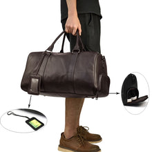 Carregar imagem no visualizador da galeria, Bolsa de viagem de couro genuíno
