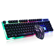 Carregar imagem no visualizador da galeria, Teclado e mouse para jogos com fio USB PC arco-íris colorido
