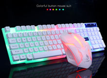 Carregar imagem no visualizador da galeria, Teclado e mouse para jogos com fio USB PC arco-íris colorido
