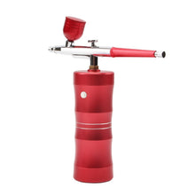 Carregar imagem no visualizador da galeria, Mini kit de compressor de ar de 0,3 mm aerógrafo para arte
