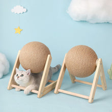 Carregar imagem no visualizador da galeria, Brinquedo para arranhar, bola para gato com corda de sisal
