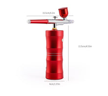 Carregar imagem no visualizador da galeria, Mini kit de compressor de ar de 0,3 mm aerógrafo para arte
