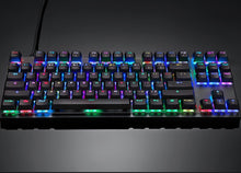 Carregar imagem no visualizador da galeria, Teclado mecânico 87 teclas com fio rgb luz de fundo
