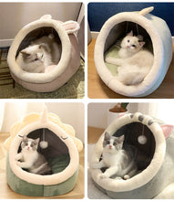Carregar imagem no visualizador da galeria, Cama  para gatos, cesta quente para animais de estimação aconchegante
