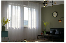 Carregar imagem no visualizador da galeria, Cortinas transparentes de tule branco
