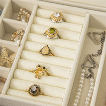 Carregar imagem no visualizador da galeria, Caixa Organizadora de Jóias Grande Armazenamento Com Fechadura
