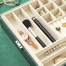 Carregar imagem no visualizador da galeria, Caixa Organizadora de Jóias Grande Armazenamento Com Fechadura
