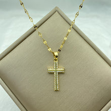 Carregar imagem no visualizador da galeria, Colar para mulheres Jóias com pingente de zircão Colar de aço inoxidável
