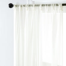 Carregar imagem no visualizador da galeria, Cortinas transparentes de tule branco
