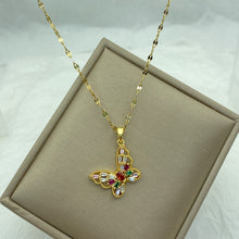 Carregar imagem no visualizador da galeria, Colar para mulheres Jóias com pingente de zircão Colar de aço inoxidável
