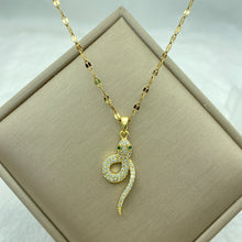 Carregar imagem no visualizador da galeria, Colar para mulheres Jóias com pingente de zircão Colar de aço inoxidável
