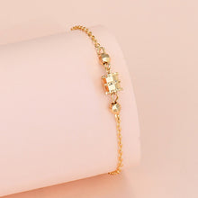 Carregar imagem no visualizador da galeria, Pulseira de pingente da sorte de prata esterlina 925 para mulheres, corrente, pulseiras redondas, moda, luxo, qualidade, joias.
