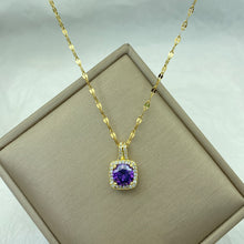Carregar imagem no visualizador da galeria, Colar para mulheres Jóias com pingente de zircão Colar de aço inoxidável
