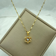 Carregar imagem no visualizador da galeria, Colar para mulheres Jóias com pingente de zircão Colar de aço inoxidável
