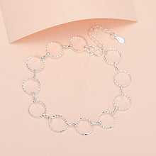 Carregar imagem no visualizador da galeria, Pulseira de pingente da sorte de prata esterlina 925 para mulheres, corrente, pulseiras redondas, moda, luxo, qualidade, joias.
