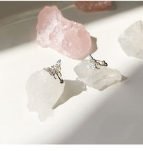 Carregar imagem no visualizador da galeria, Brincos  borboleta  brilhante
